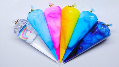 Making RAINBOW SLIME with Piping Bags ? Oddly Satisfying Slime Video ⭐ASMR⭐