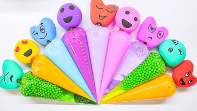 Making Slime with Funny Piping Bags! Glossy Slime, Foam Slime ?ASMR?