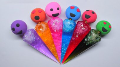 Making Slime with Funny Piping Bags! Satisfying Video Slime ASMR