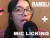 MIC LICKING + RAMBLING | ASMR