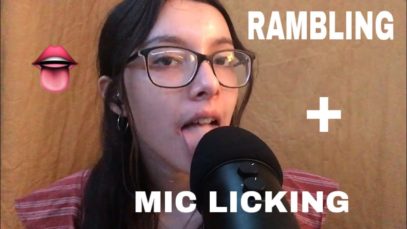 MIC LICKING + RAMBLING | ASMR