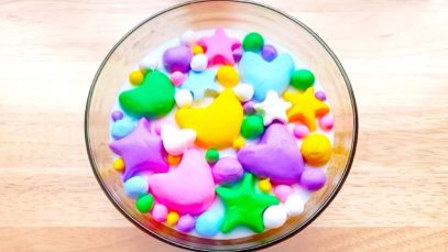 Mixing Clay Into Glossy Slime – Most Satisfying Video Slime ⭐ASMR⭐ 2020