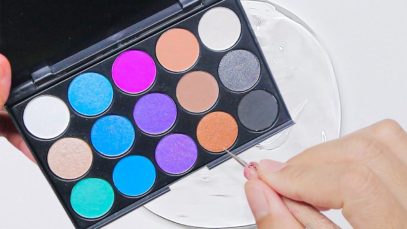Mixing Makeup Eyeshadow into Slime! Oddly Satisfying Video Slime ASMR