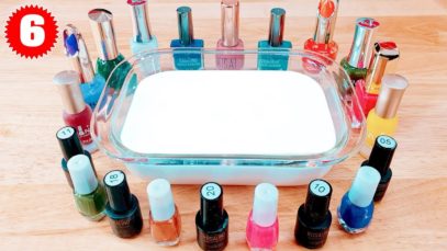 Mixing Makeup Nail Polish Into Glossy Slime – Most Satisfying Video Slime New 2020 Part 06