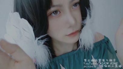 MOUTH SOUNDS 单耳拼接超长口腔音舔耳，EARS EATING【阿郁的小黑猫/ MIAOW ASMR】
