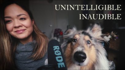 My dog tries ASMR ? Unintelligible inaudible • Mouth sounds • Tapping