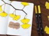October 2019 Bullet Journal Setup ? Gingko Leaves Theme ASMR