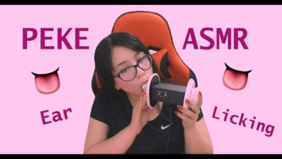 PEKEASMR | Intense Ear Licking & Eating?? / Mouth Sounds