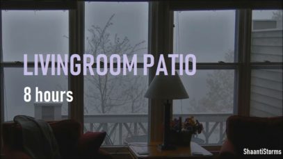 Rain Downpour Outside Patio Window – 8 Hours Heavy Rain for Sleep, Study and Relaxation
