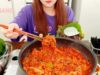 Real Daily life of Korean Housewife #1) I ate bean sprouts bulgogi with my husband. | MUKBANG