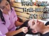? Relaxing Face and Head Massage with Hair Brushing and Pulling – ASMR no talking