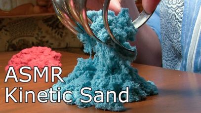 SATISFYING ASMR sound kinetic sand & cut kinetic sand
