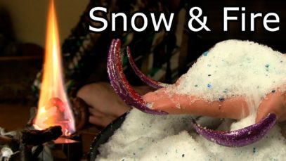 Satisfying video Snow & Fire how to make SNOW & FIRE Pharaoh’s snake