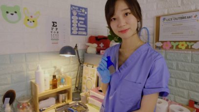 School Nurse Lice Check? ASMR