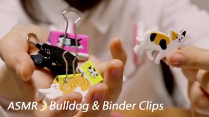(SUB)[Japanese ASMR] Bulldog & Binder Clips / LifeLike 3D 色々なクリップの音