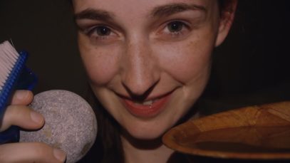Testing A NEW ASMR Trigger on YOU! Washing Lake Rocks With Plastic Bristle Brush – Whispering