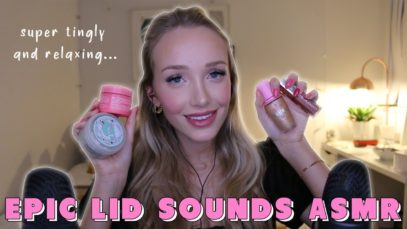 The Ultimate Tingly Lid Sounds ASMR ✨ with lipgloss, whispers and soft speaking…