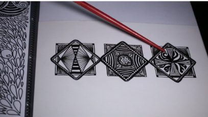 Tracing Lines with Pointer – My New Drawings! + Whispering & Challenge