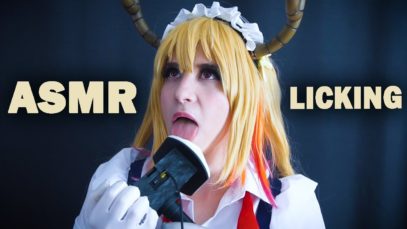 ♠• АСМР ДРАКОН ГОРНИЧНАЯ ВЫЛИЖЕТ ТВОИ УШКИ ?? | ASMR TOHRU EAR LICKING ??| TINGLES | ЛИКИНГ УШЕК •♠