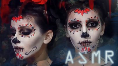 АСМР Мистер и Миссис Нежить – ролевая игра на Halloween (Макияж, personal attention)  ASMR