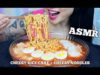 ASMR CHEESY SPICY NOODLE CHEESY RICE CAKE SPAM & EGGS (NO CRUNCH EATING SOUND) NO TALKING | SAS-ASMR