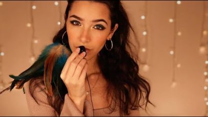ASMR Whispering Unintelligibly Up in Your Ears (Mouth Sounds, mic scratching)