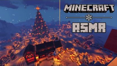 ? Minecraft Winter Wonderland ? | Relaxing binaural ASMR ❄️