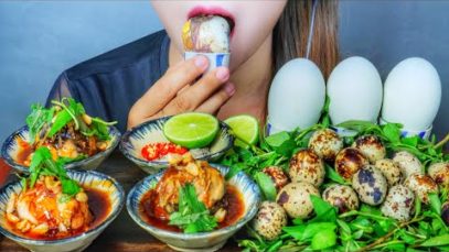 ASMR Balut – Duck Embryo and quail Embryo (EXOTIC FOOD) EATING SOUNDS | LINH-ASMR