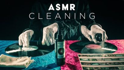 ASMR ?Cleaning Vinyl Records (No Talking)