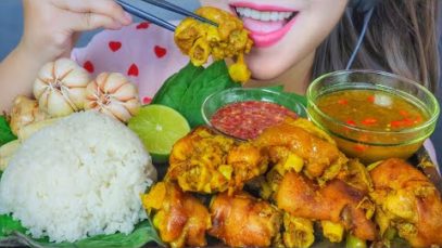 ASMR EATING FALSE DOG MEAT DISH FROM PORK EATING SOUNDS | LINH-ASMR