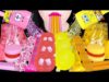 ASMR PINK YELLOW DESSERTS 스폰지밥 매직캔디, 틱톡 챌린지 EDIBLE SPONGEBOB, TIKTOK CANDY, JELLY EATING MUKBANG 먹방