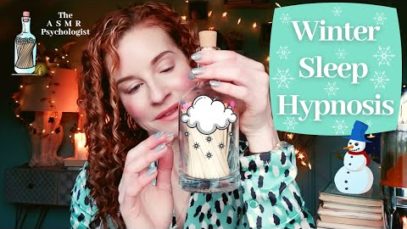 ASMR Winter Sleep Hypnosis *Soothe Seasonal Sadness/Insomnia* 3D Induction – Gentle Night Rain Sound