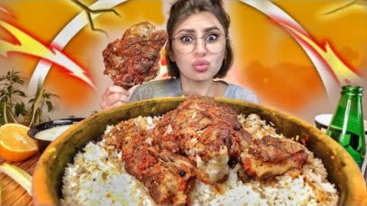 تجربه اكلات الشيف بوراك في الانستكرام / ذراع غنم على الرز