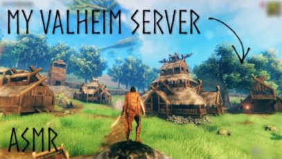 ASMR | A Tour of my Valheim Server! I’m a Viking ??️ Ear to ear whispers