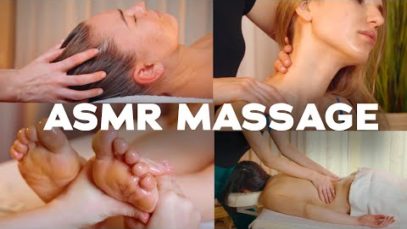 ASMR | MASSAGE | Asmr massage Head. Hair. Facial. Back. Neck. Foot massage