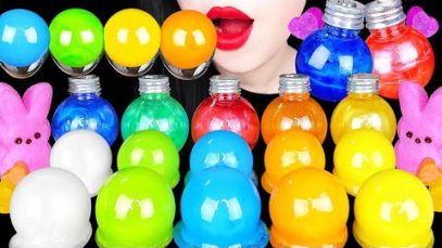 ASMR MOST POPULAR GUMMY TANGHULU, RAINBOW BULB 무지개 전구, 지구젤리 탕후루 MARSHMALLOW, CANDY EATING SOUNDS 먹방
