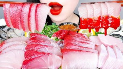 ASMR RAW SEAFOOD MUKBANG 대방어회, 석화 먹방 OYSTER, HAMACHI *GIANT AMBERJACK(YELLOW TAIL)ブリ刺身 EATING SOUNDS