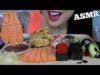 ASMR SUSHI *HOMEMADE – SASHIMI, SPICY TUNA, FRIED DUMPLINGS (EATING SOUNDS) NO TALKING | SAS-ASMR