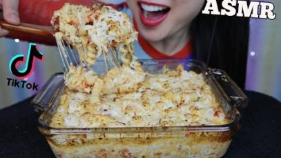 ASMR TikTok VIRAL FETA TOMATO PASTA DOUBLE BAKED EXTRA CHEESE (EATING SOUNDS) NO TALKING | SAS-ASMR
