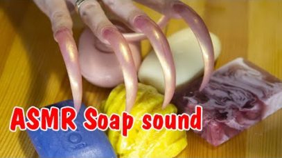 How to cut soap long nail ASMR sleep relaxation sound no talking