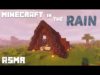 Minecraft ASMR | Building a house in a storm ⛈️ | Rain & Thunder Sounds | A-Frame Build