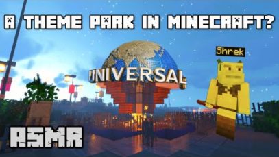 Minecraft ASMR | Let’s visit Universal Studios together! ?