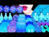 ASMR BLUE DESSERTS 파란색 먹방 EDIBLE JELLO SHOTS, FROG EGG JELLY, TWIZZLERS, NIK L NIP WAX EATING SOUNDS