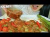 ASMR CHICKEN WINGS EGGS CURRY + BASMATI RICE + SIDE VEGGIES (EATING SOUNDS) NO TALKING | SAS-ASMR