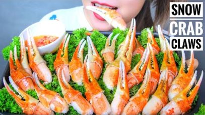 ASMR EATING SNOW CRAB CLAWS , EATING SOUND | LINH-ASMR