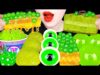 ASMR GREEN TEA ICE CREAM, HONEY COMB, BOBA TAPIOCA PEARL 녹차 아이스크림, 벌꿀집, 눈알젤리, 케이크 먹방 EATING SOUNDS