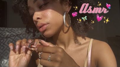 ASMR | mic nibbles + lipgloss ??? {lofi}