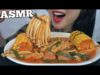 ASMR SPICY MUSHROOM + CORN + SAUSAGE + GLASS NOODLES (EATING SOUNDS) NO TALKING | SAS-ASMR