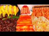 ASMR SPICY TTEOKBOKKI, BLACK BEAN NOODLES, MOZZARELLA CORN DOG 떡볶이, 짜장라면,모짜렐라 핫도그 EATING SOUNDS 먹방