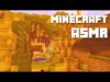 Minecraft ASMR | Building a Secret Cliffside Base ? | Minecraft music ?
